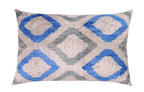 Canvello Handmade Decorative GrayBlue Throw Pillow - 16"X24" Canvello