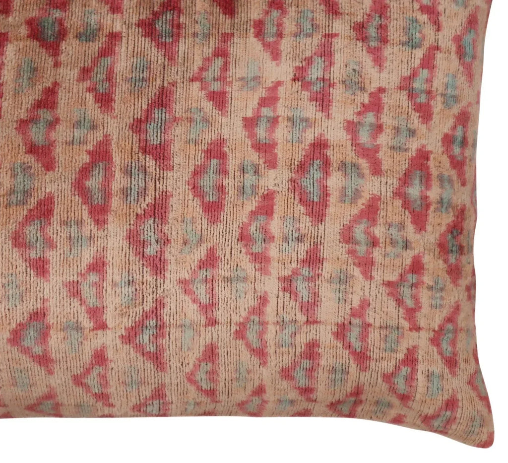 Canvello Handmade Earth Tones Decorative Velvet Silk Pillow - 16" X 24" Canvello