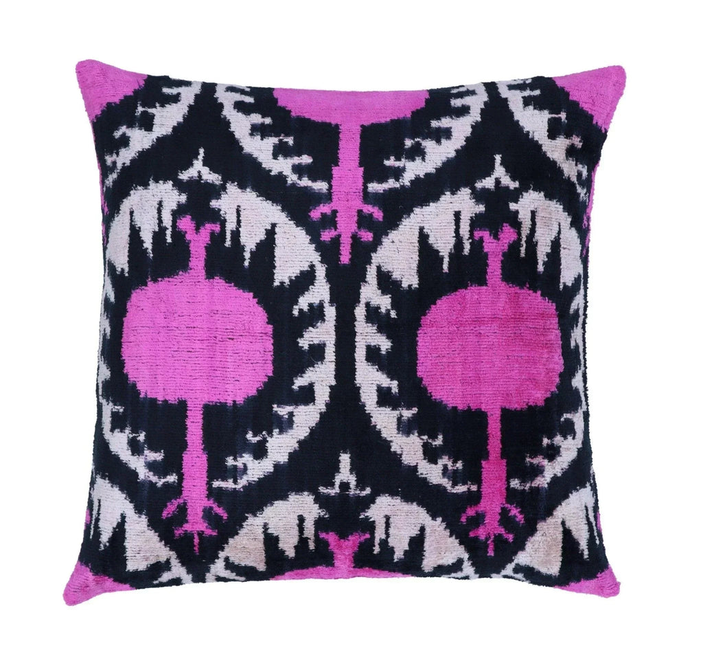 Canvello Handmade Floral Pink Throw Pillows - 16x16 inch Canvello
