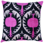 Canvello Handmade Floral Pink Throw Pillows - 16x16 inch Canvello