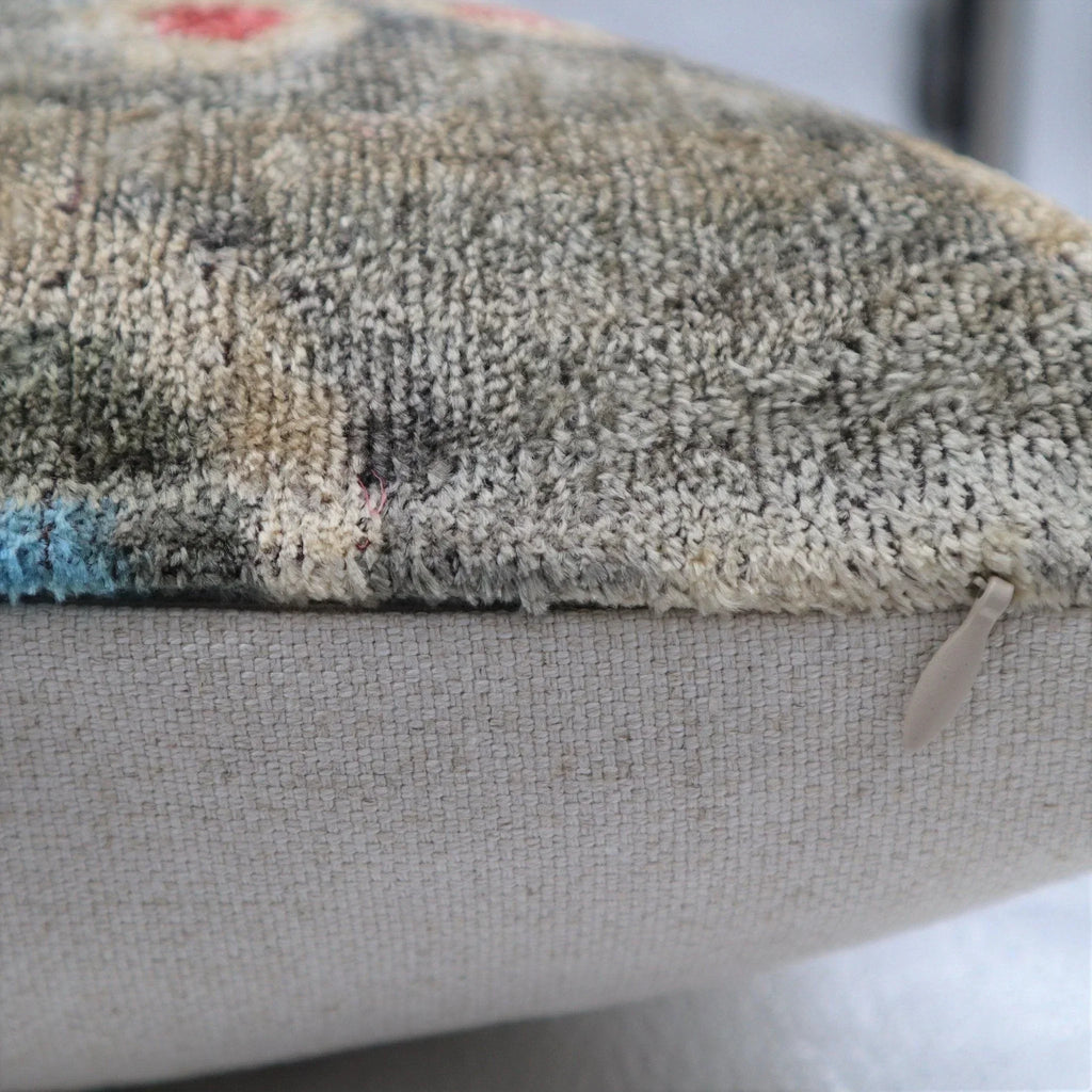 Canvello Handmade Gray Blue Velvet Throw Pillows - 16X24 in Canvello