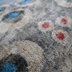 Canvello Handmade Gray Blue Velvet Throw Pillows - 16X24 in Canvello