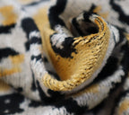 Canvello Handmade Gray Ivory Yellow Velvet Throw Pillows - 20x20, detail shot - House Of Avana