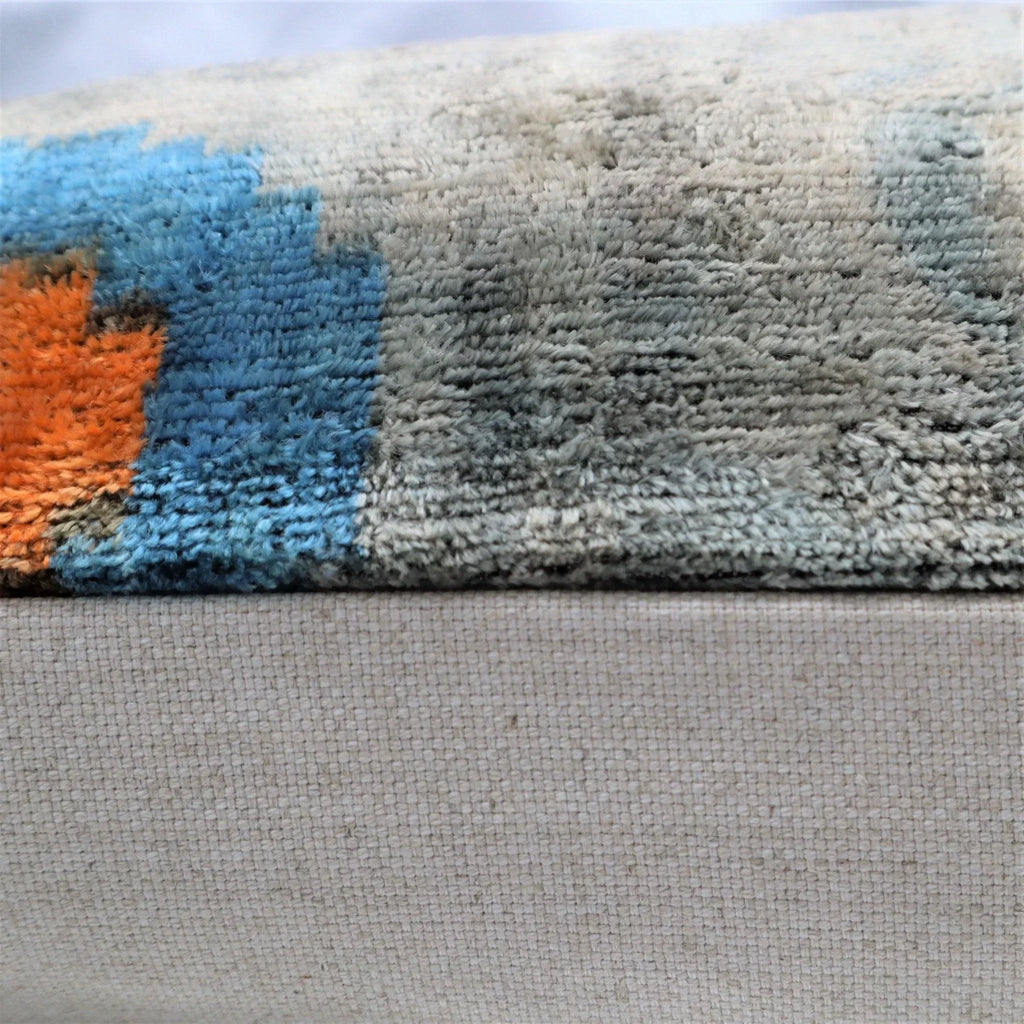 Canvello Handmade Gray Velvet Throw Pillow - 20x20 Canvello