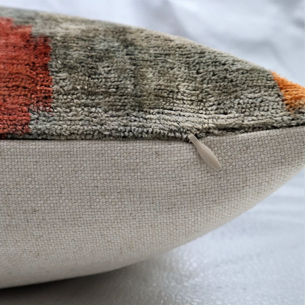 Canvello Handmade Gray Velvet Throw Pillow - 20x20 Canvello