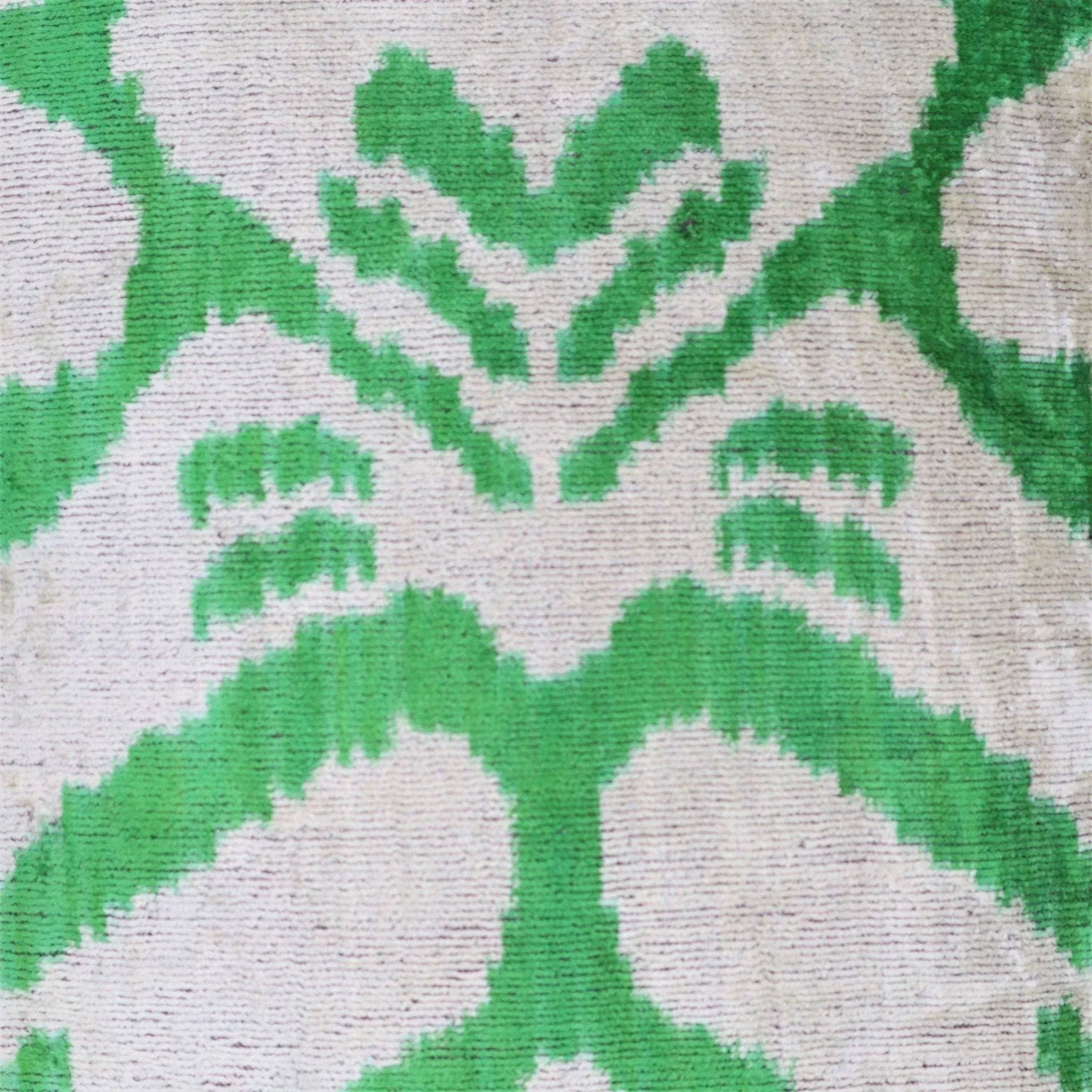 Canvello Handmade Green Velvet Throw Pillows - 16x24, close-up view - House Of Avana