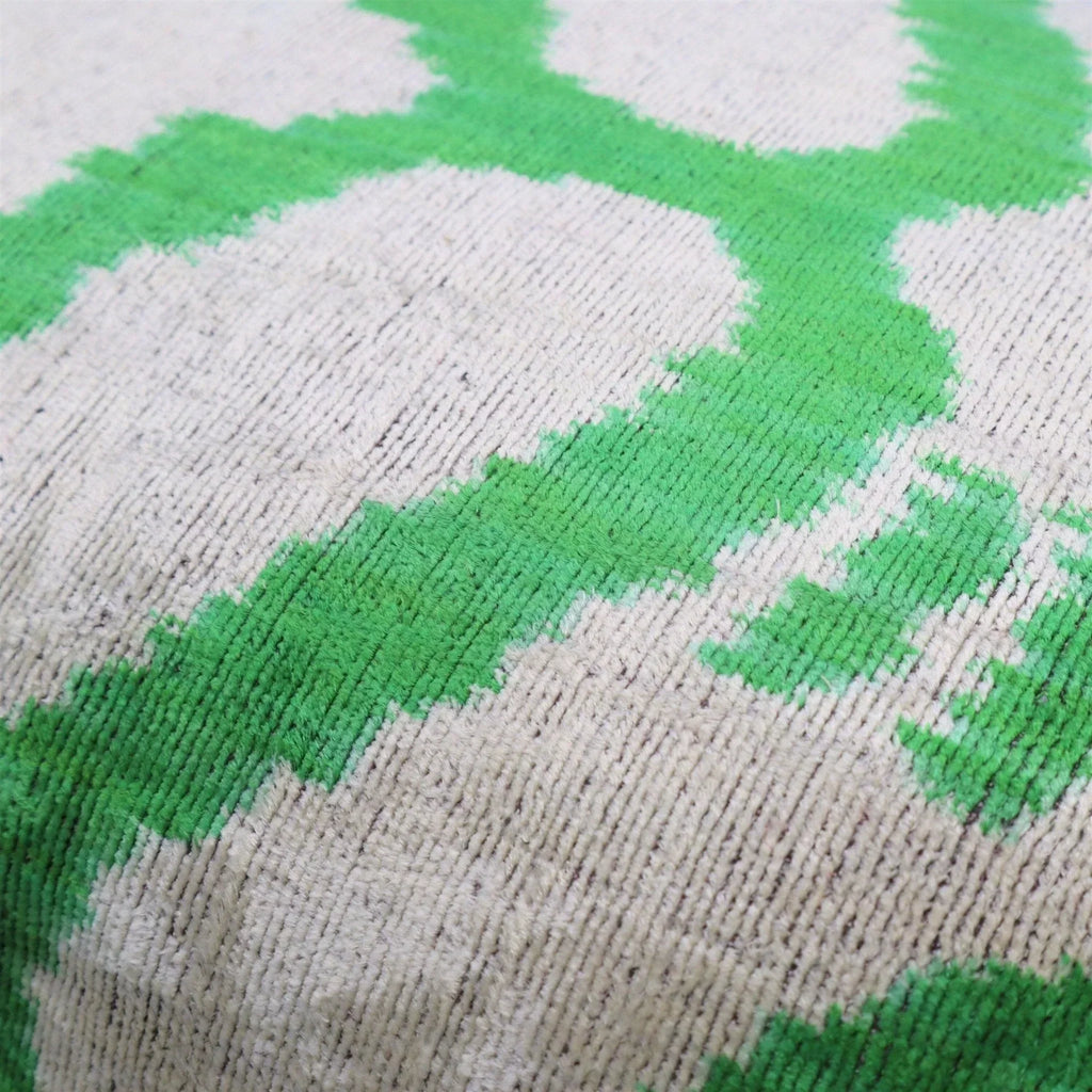 Canvello Handmade Green Velvet Throw Pillows - 16x24, top view - House Of Avana