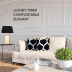 Canvello Handmade Luxury Black Square Pillow - Set of 2 |18x18| Canvello