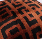 Canvello Handmade Luxury Brown Velvet Throw Pillow - 20x20 Canvello