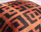 Canvello Handmade Luxury Brown Velvet Throw Pillow - 20x20 Canvello