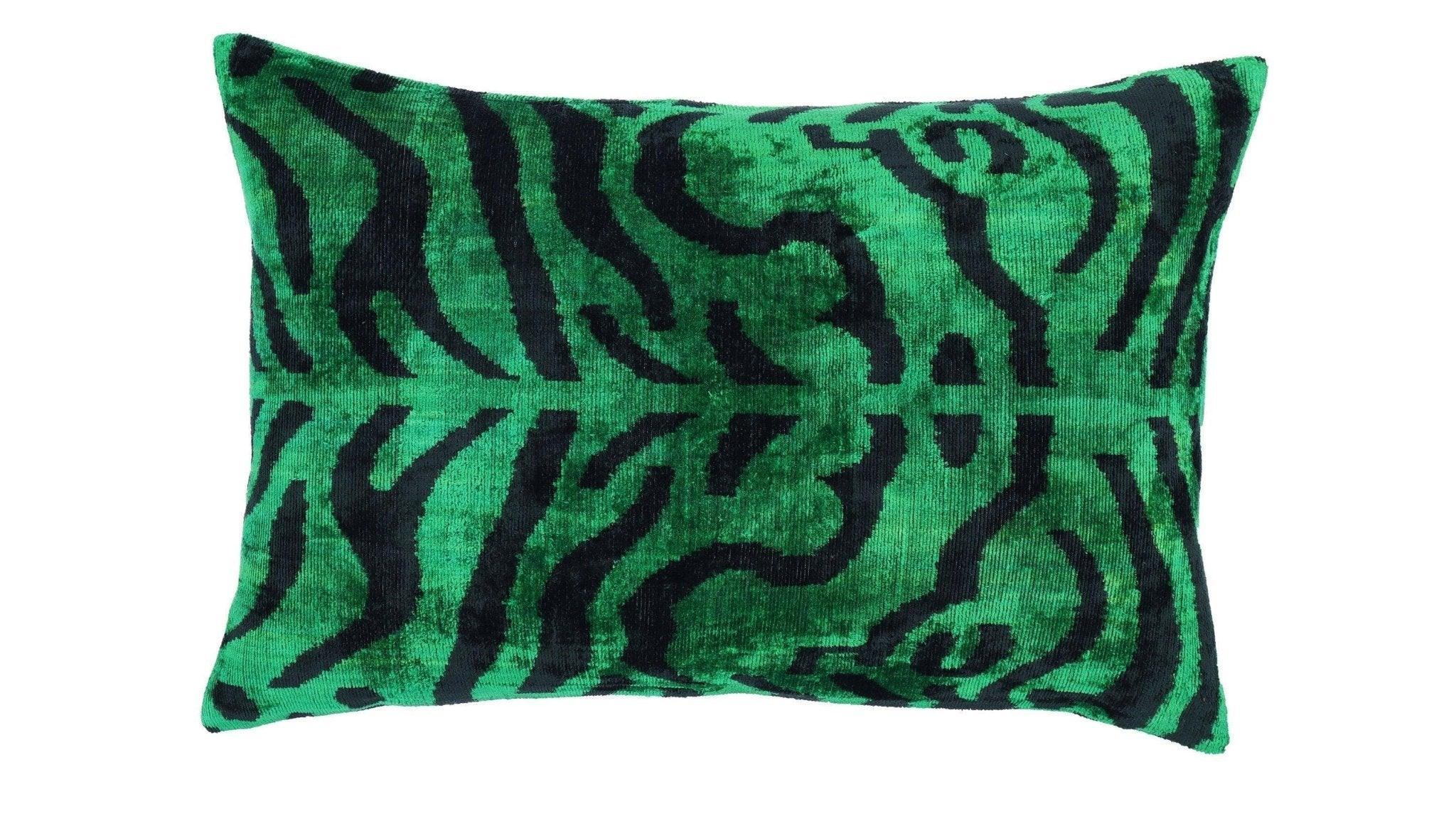 Canvello Handmade Luxury Dark Green Pillow for Couch | 16 x 24 in (40 x 60 cm) Canvello