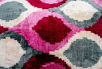 Canvello Handmade Luxury Decorative Pillow Cover & Premium Down Feather Insert Soft Velvet Silk Throw Cushion Gray Pink Ivory 16x24 in Canvello