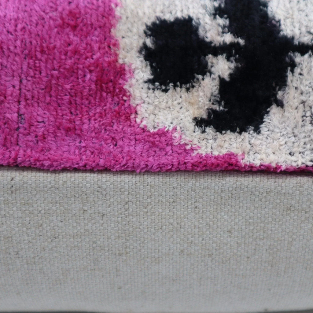 Canvello Handmade Luxury Decorative Pink with Doen Feather Pillow - 16x24in Canvello