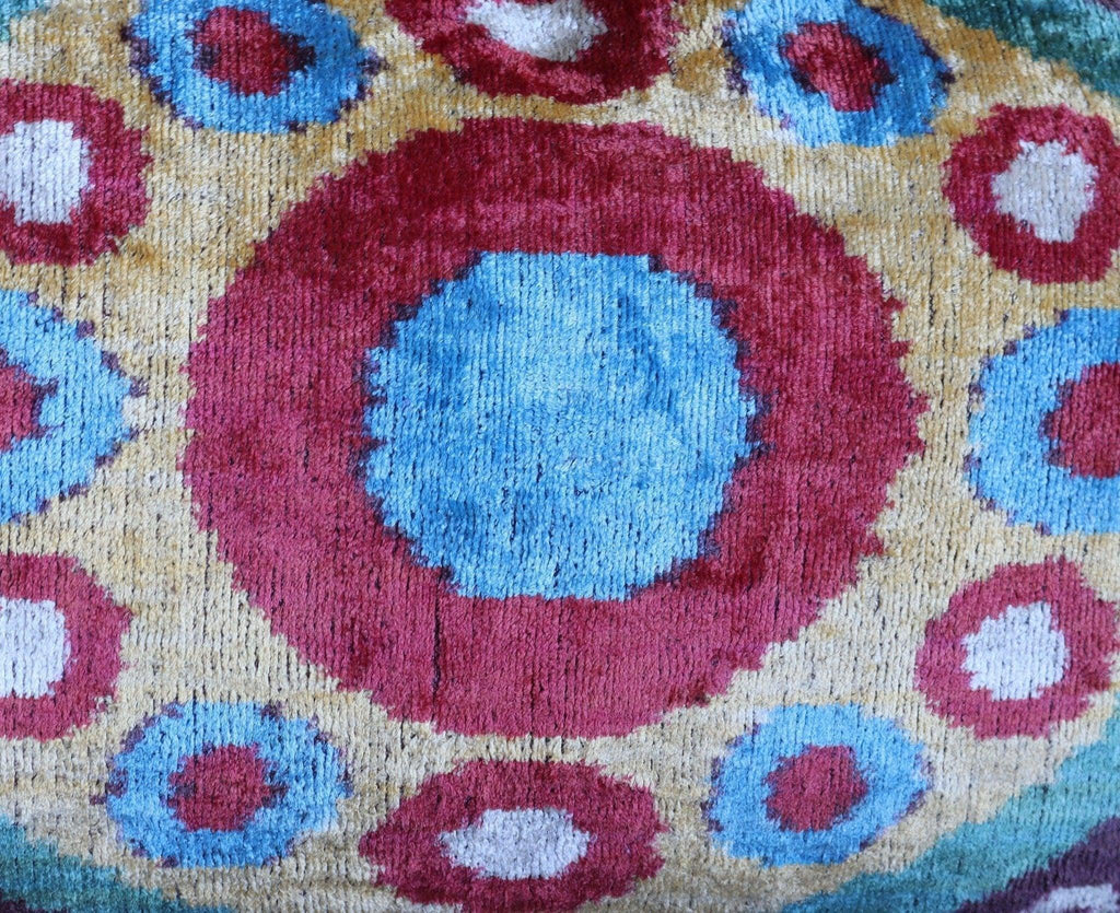Canvello Handmade Luxury Geometric Gold Red Brown Pillows For Couch - 16x24 Canvello