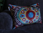 Canvello Handmade Luxury Geometric Gold Red Brown Pillows For Couch - 16x24 Canvello