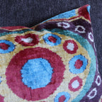 Canvello Handmade Luxury Geometric Gold Red Brown Pillows For Couch - 16x24 Canvello