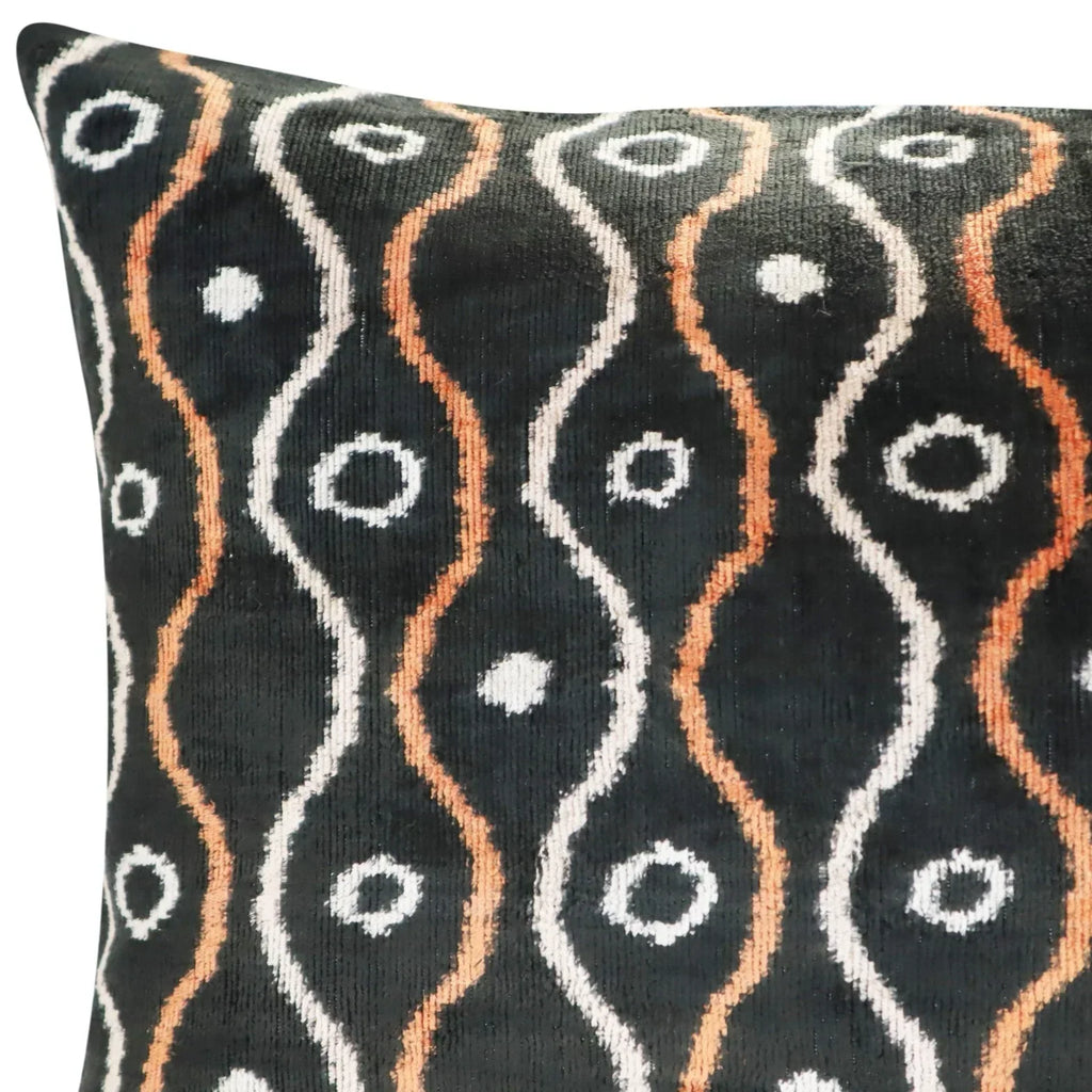 Canvello Handmade Luxury Gold Black Pillow with Down Insert - 16x24 in Canvello