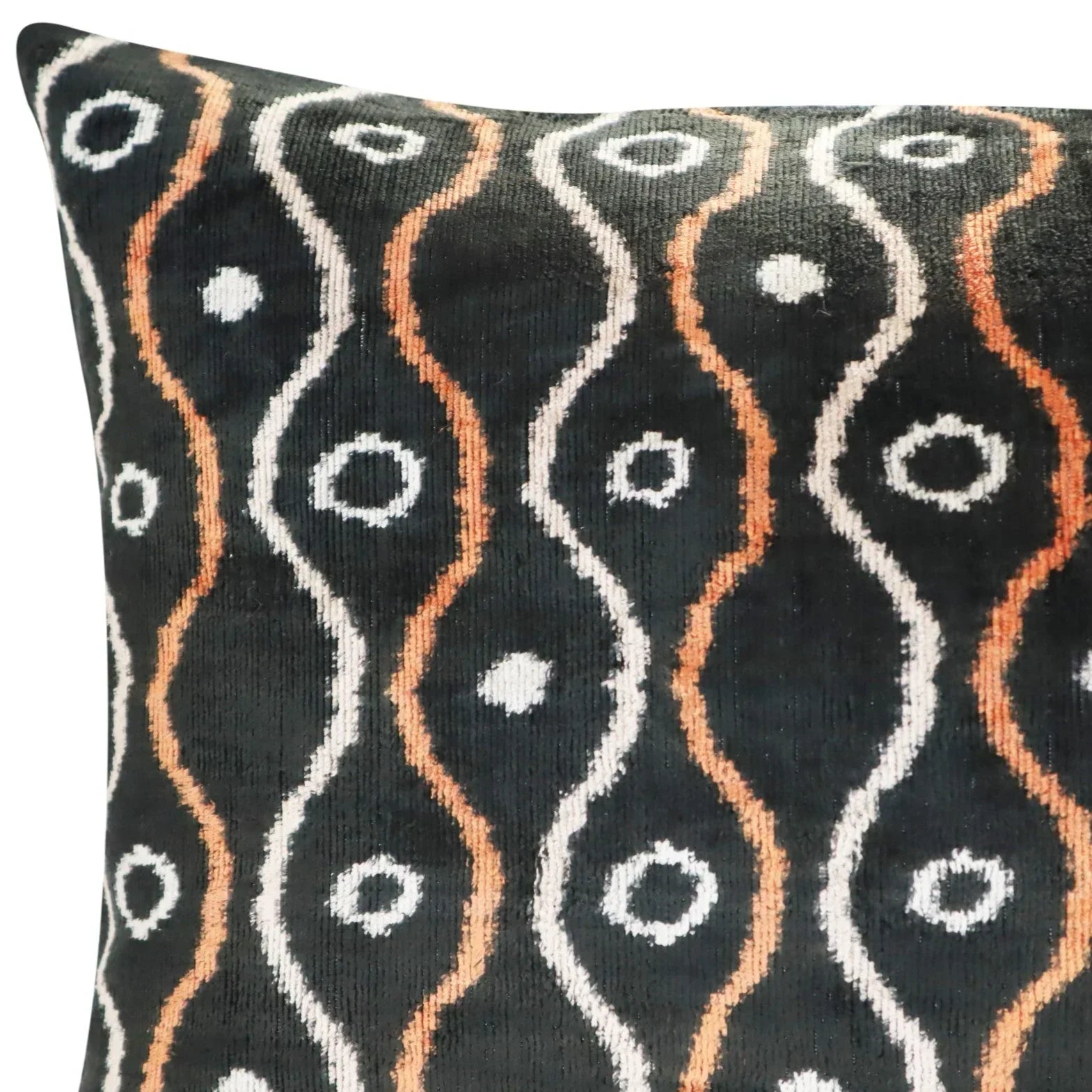 Canvello Handmade Luxury Gold Black Pillow with Down Insert - 16x24 in Canvello