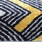 Canvello Handmade Luxury Gold Black Pillow with Down Insert - 16x24 in Canvello