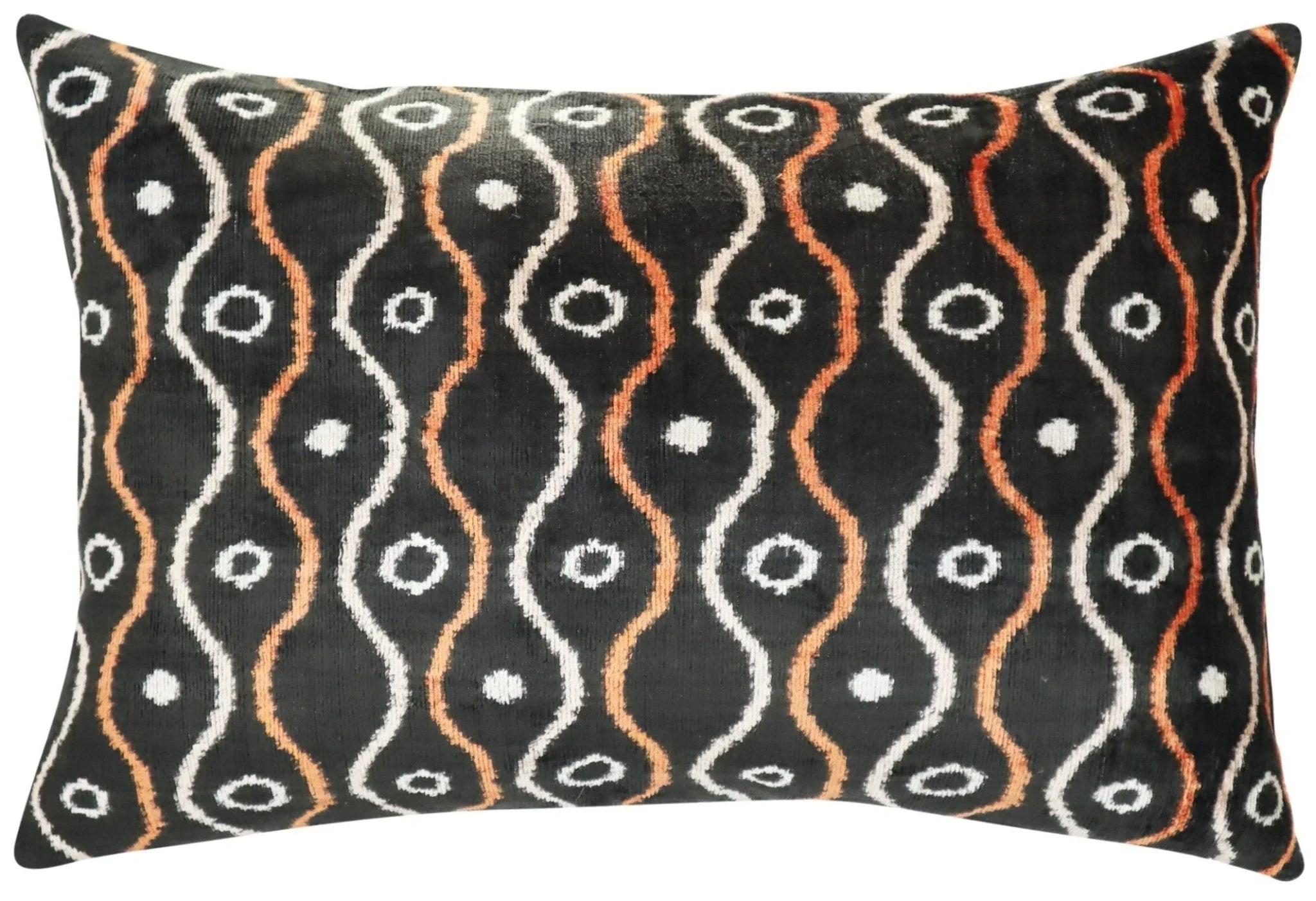 Canvello Handmade Luxury Gold Black Pillow with Down Insert - 16x24 in Canvello