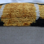Canvello Handmade Luxury Gold Throw Pillows - 16x16 Inch, detail shot - House Of Avana