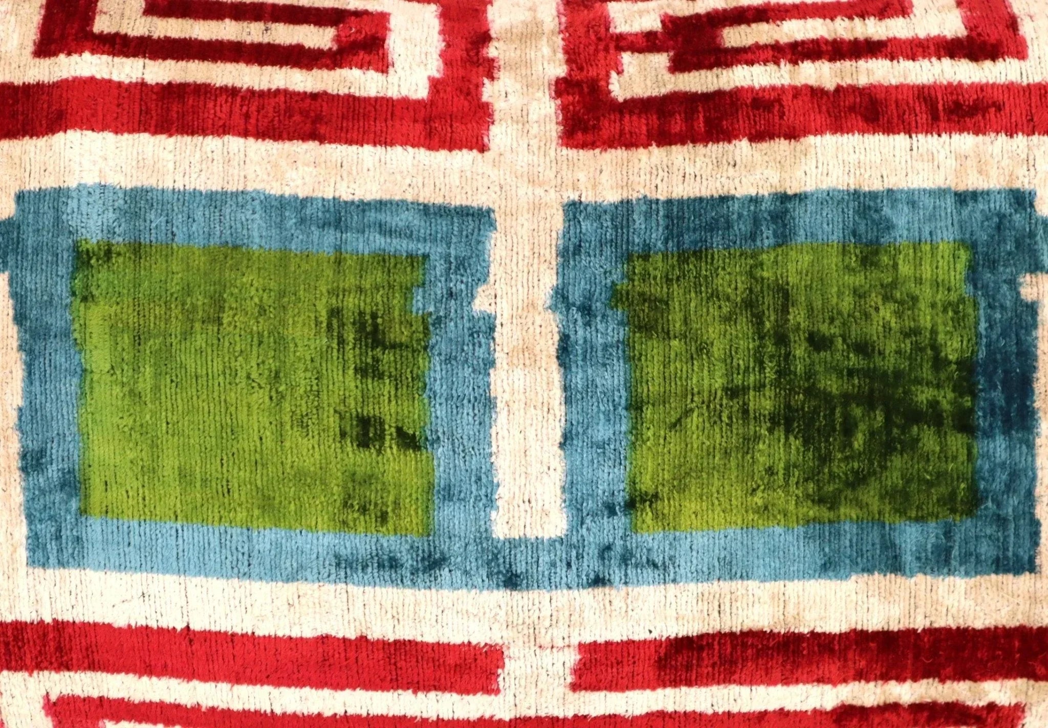 Canvello Handmade Luxury Green Pink Velvet Throw Pillows - 16"x24" Canvello