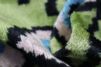 Canvello Handmade Luxury Handmade Velvet Silk Evil Eye Throw Pillow With Down Insert Canvello