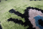 Canvello Handmade Luxury Handmade Velvet Silk Evil Eye Throw Pillow With Down Insert Canvello
