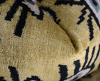 Canvello Handmade Luxury Handmade Velvet Silk Evil Eye Throw Pillow With Down Insert Canvello