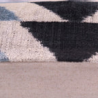 Canvello Handmade Luxury Ivory Gray Black Throw Pillow Feather Filled | 16x24 Canvello
