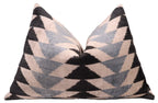 Canvello Handmade Luxury Ivory Gray Black Throw Pillow Feather Filled | 16x24 Canvello