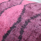 Canvello Handmade Luxury Pink Throw Pillow with Down Insert - 16x24 in Canvello