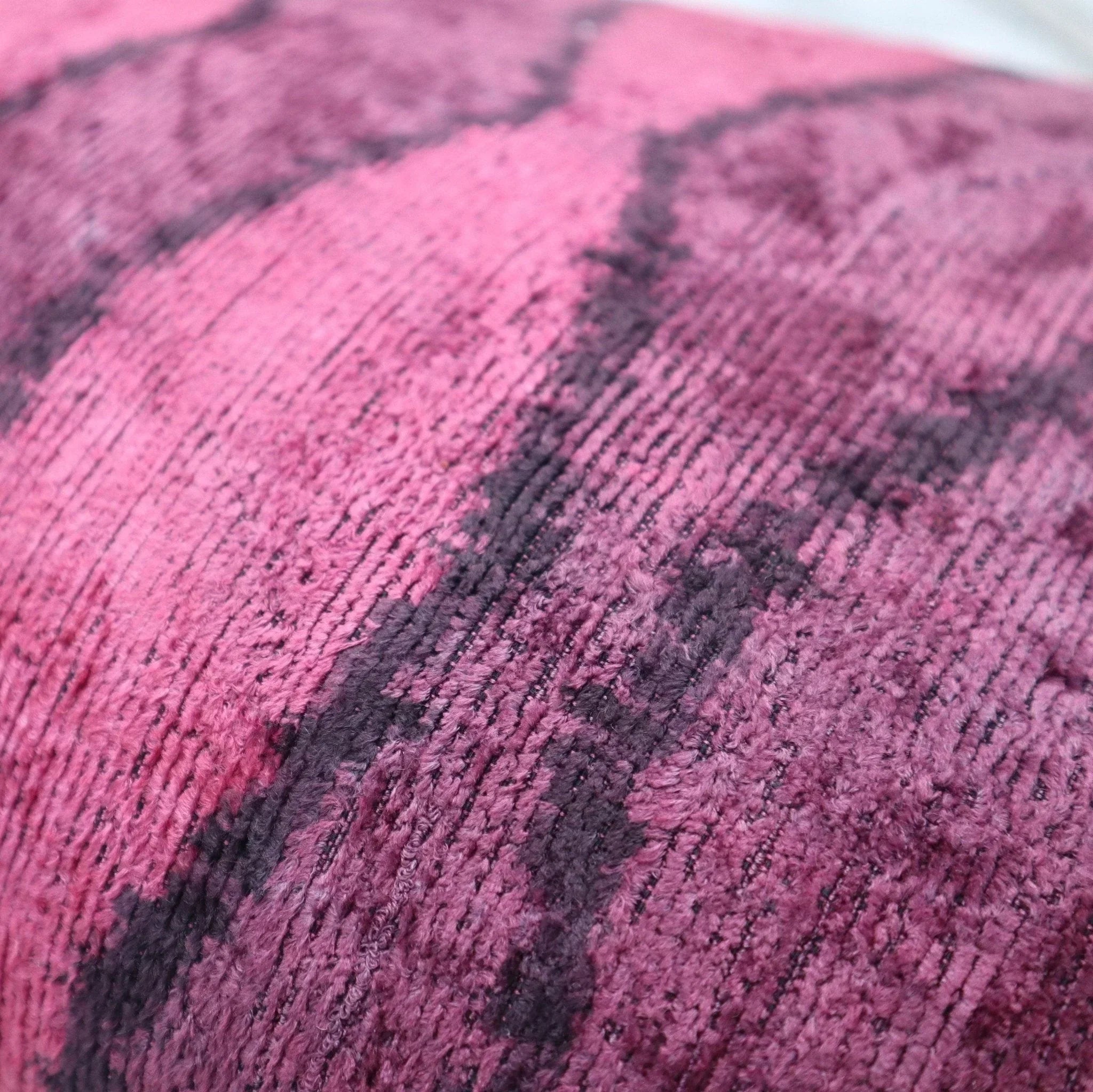 Canvello Handmade Luxury Pink Throw Pillow with Down Insert - 16x24 in Canvello