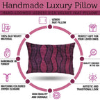 Canvello Handmade Luxury Pink Throw Pillow with Down Insert - 16x24 in Canvello