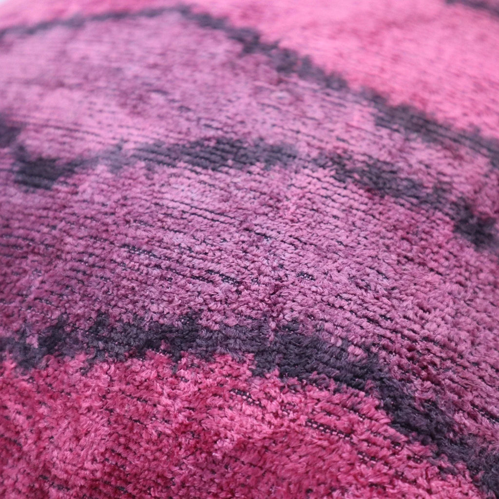 Canvello Handmade Luxury Pink Throw Pillow with Down Insert - 16x24 in Canvello