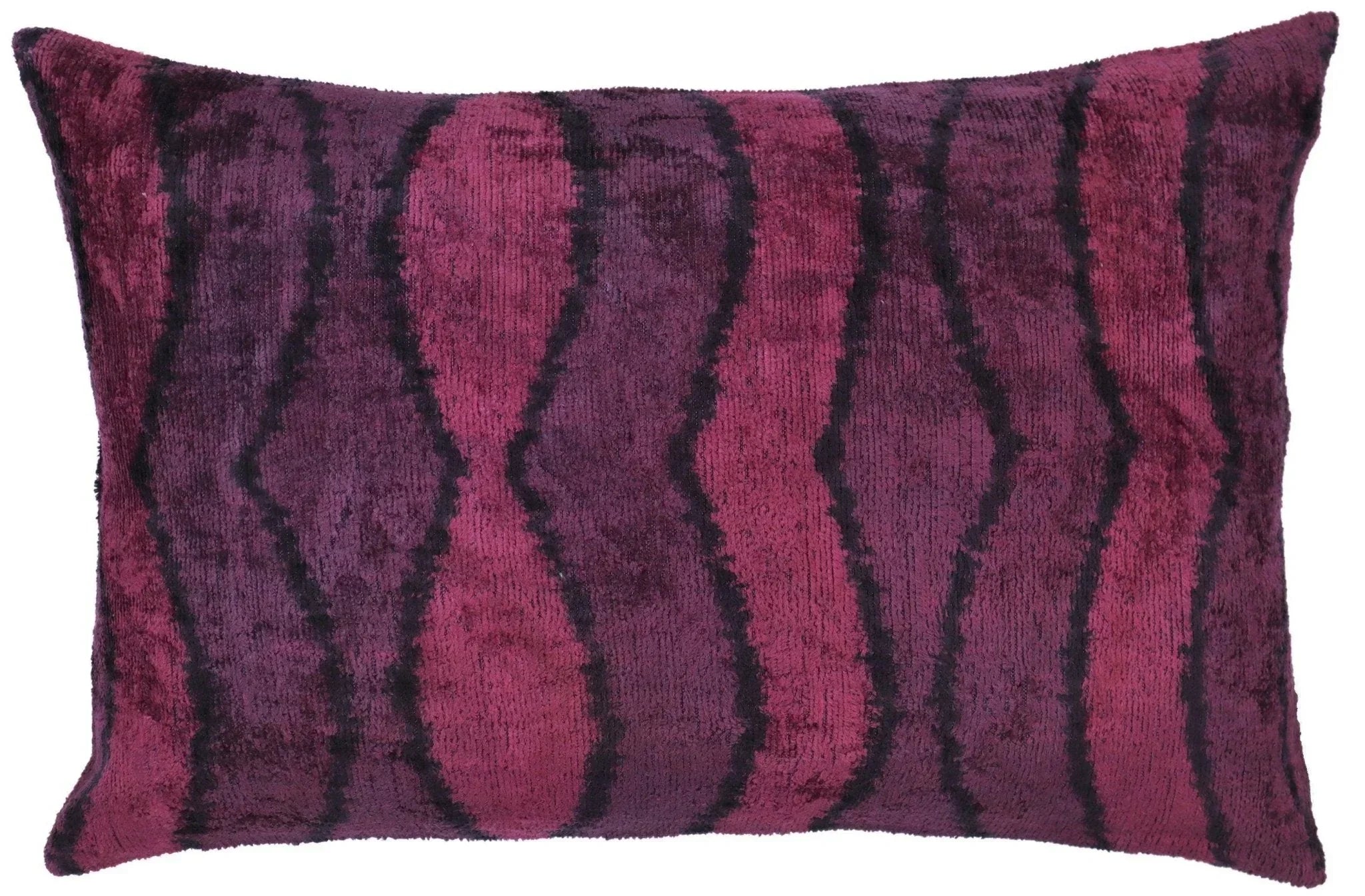 Canvello Handmade Luxury Pink Throw Pillow with Down Insert - 16x24 in Canvello