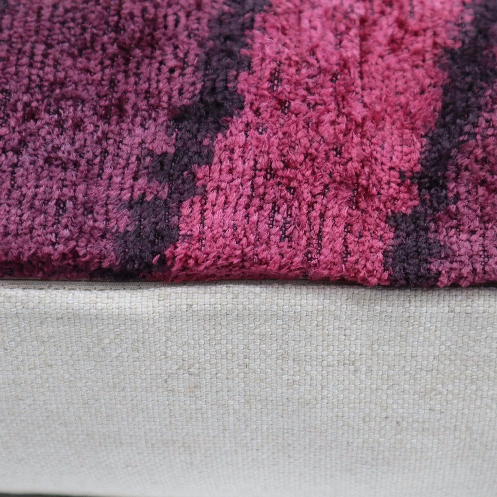 Canvello Handmade Luxury Pink Throw Pillow with Down Insert - 16x24 in Canvello
