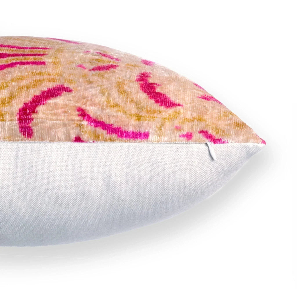 Canvello Handmade Luxury Pink Throw Pillows with Down Insert - 16x24 Canvello
