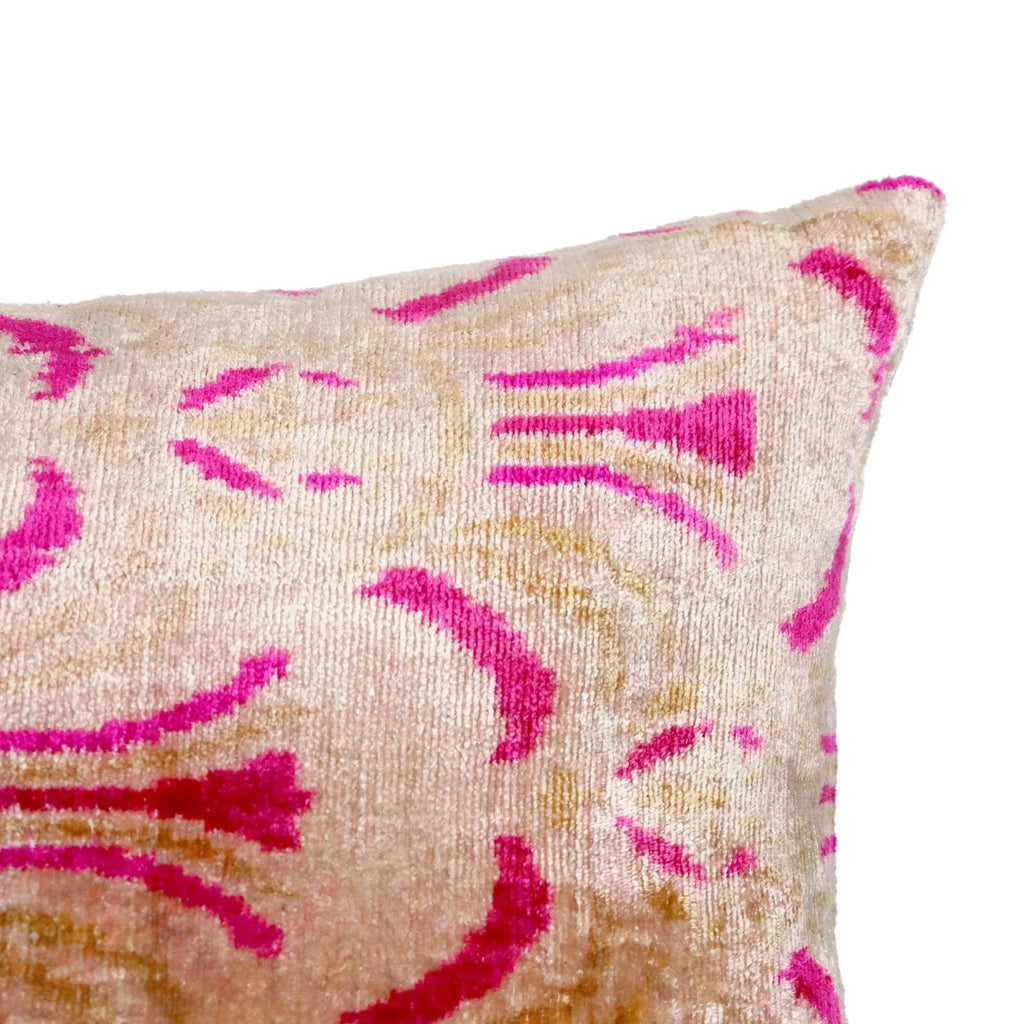 Canvello Handmade Luxury Pink Throw Pillows with Down Insert - 16x24 Canvello