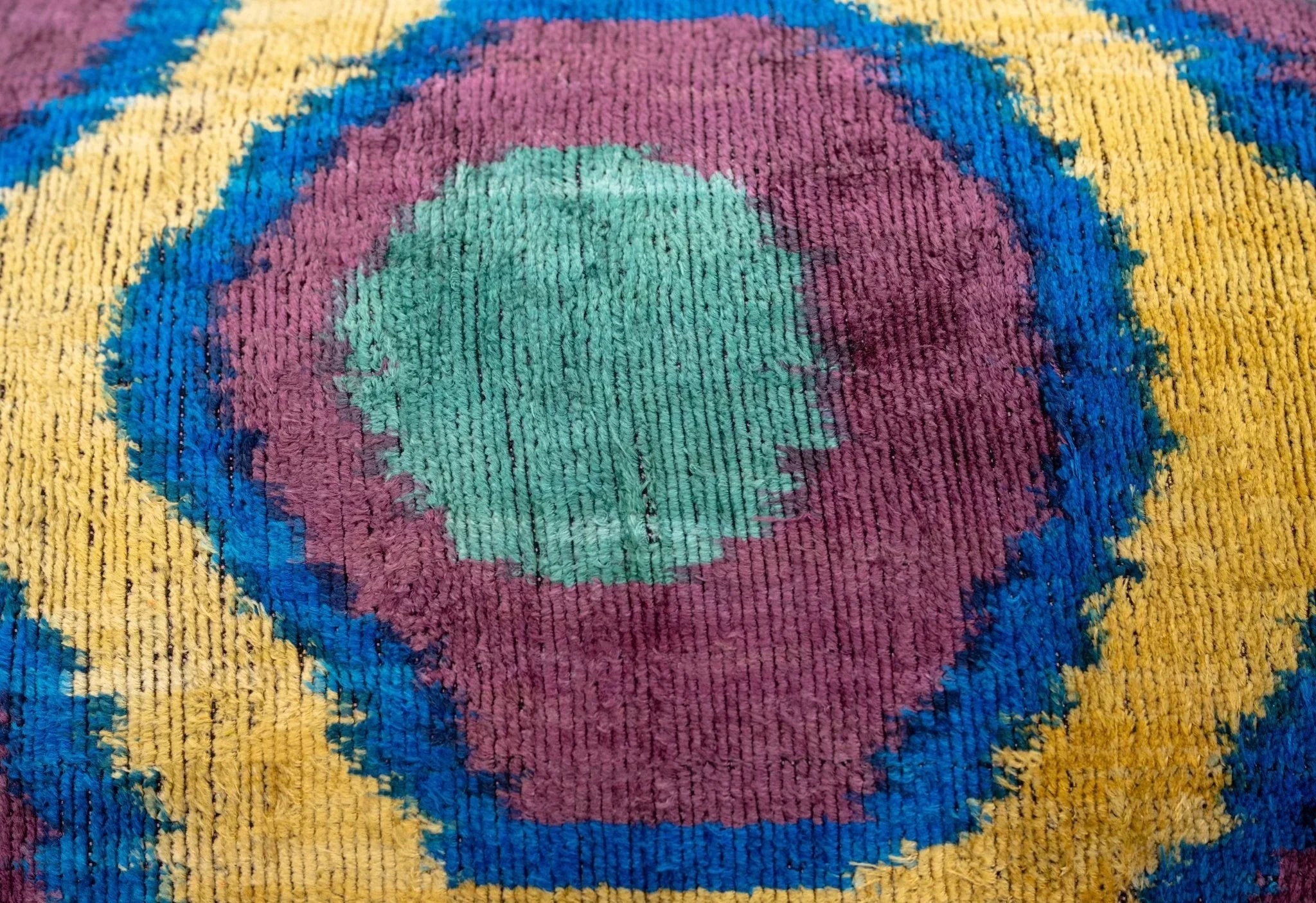 Canvello Handmade Luxury Purple Gold Green Decorative Pillow Cover & Premium Down Feather Insert Soft Velvet Silk Throw Cushion 16x24 in Canvello