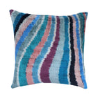 Canvello Handmade Luxury Rainbow Pillow with Down Insert, front view - House Of Avana