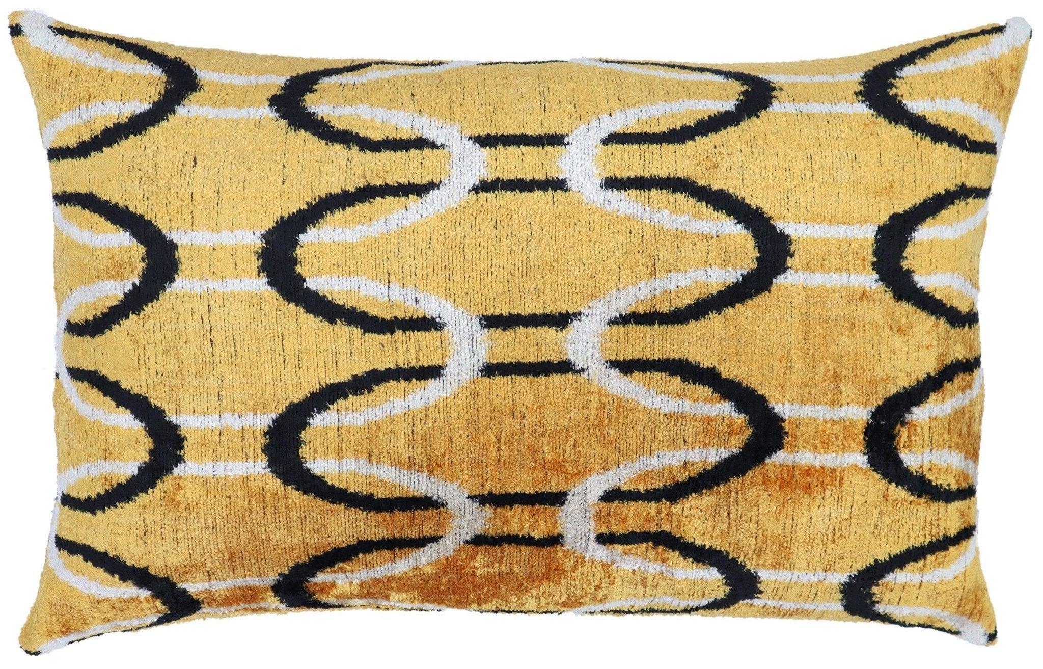 Canvello Handmade Luxury Velvet Gold Pillow - 16x24 Canvello