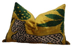 Canvello Handmade Luxury Yellow Tiger Throw Pillows - 16x24 in Canvello