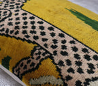 Canvello Handmade Luxury Yellow Tiger Throw Pillows - 16x24 in Canvello