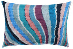 Canvello Handmade Multi Color Rainbow Pillow - 16x24, detail shot - House Of Avana