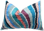 Canvello Handmade Multi Color Rainbow Pillow - 16x24, front view - House Of Avana