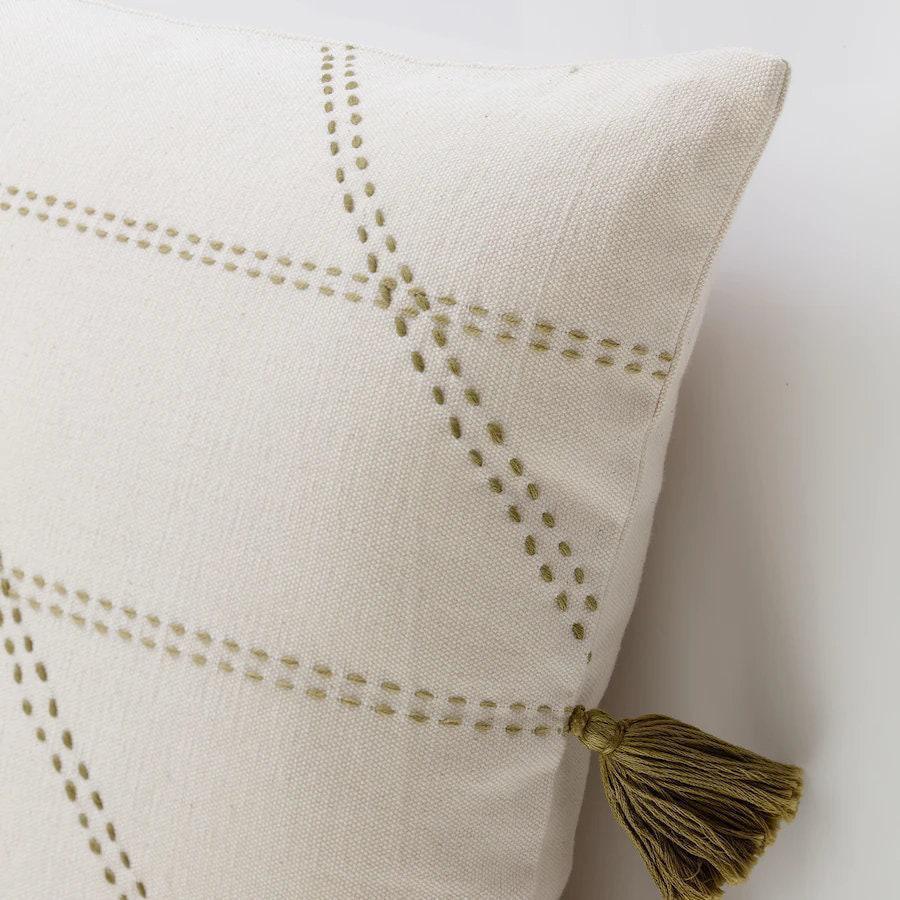Canvello Handmade Off White Throw Pillows | 20 x20 in Canvello