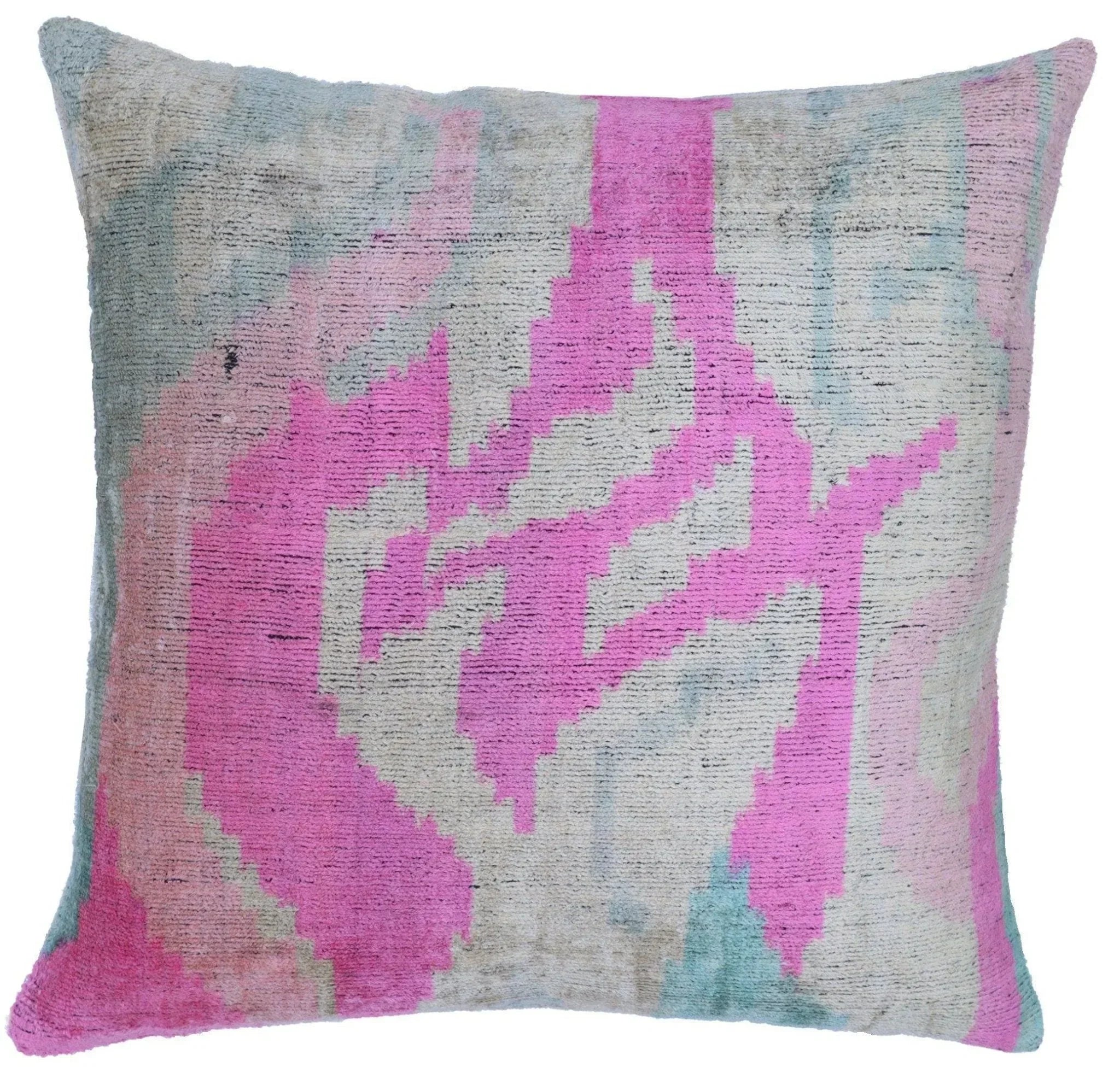 Canvello Handmade Pink Decorative Pillows - 16x16 inch Canvello