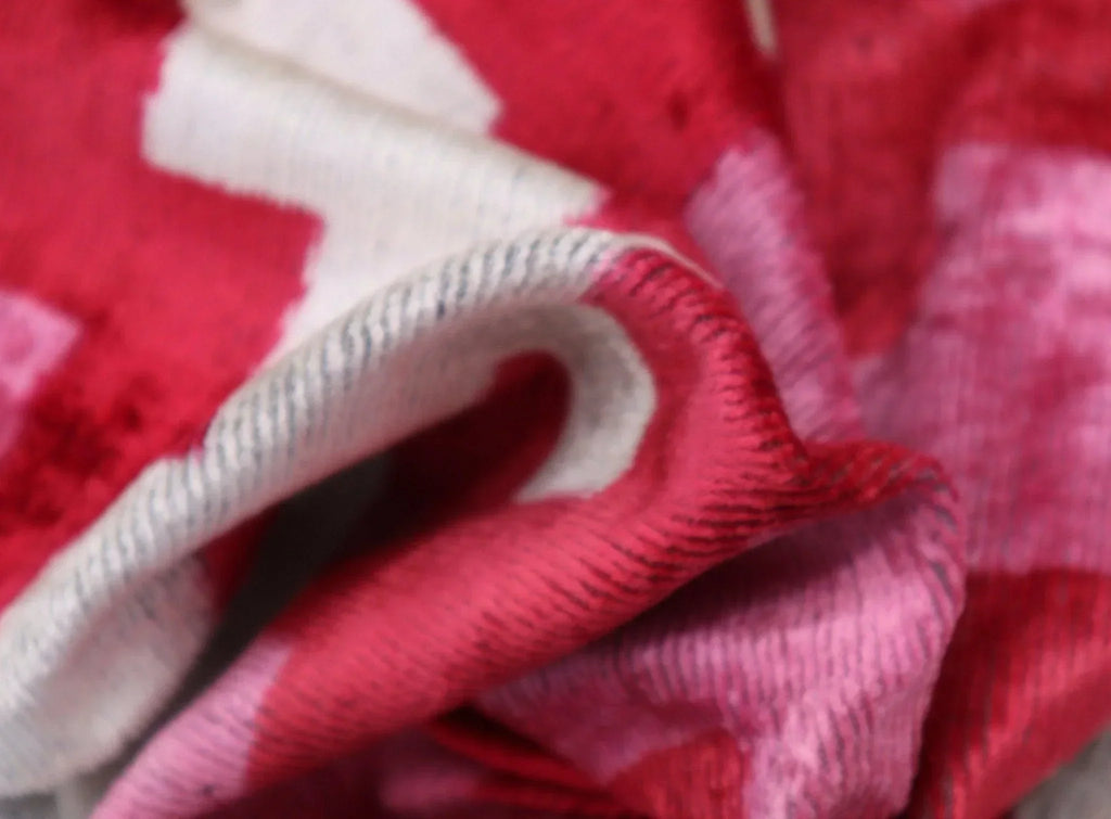 Canvello Handmade Pink Red Throw Pillows For Couch - 16x24 in Canvello