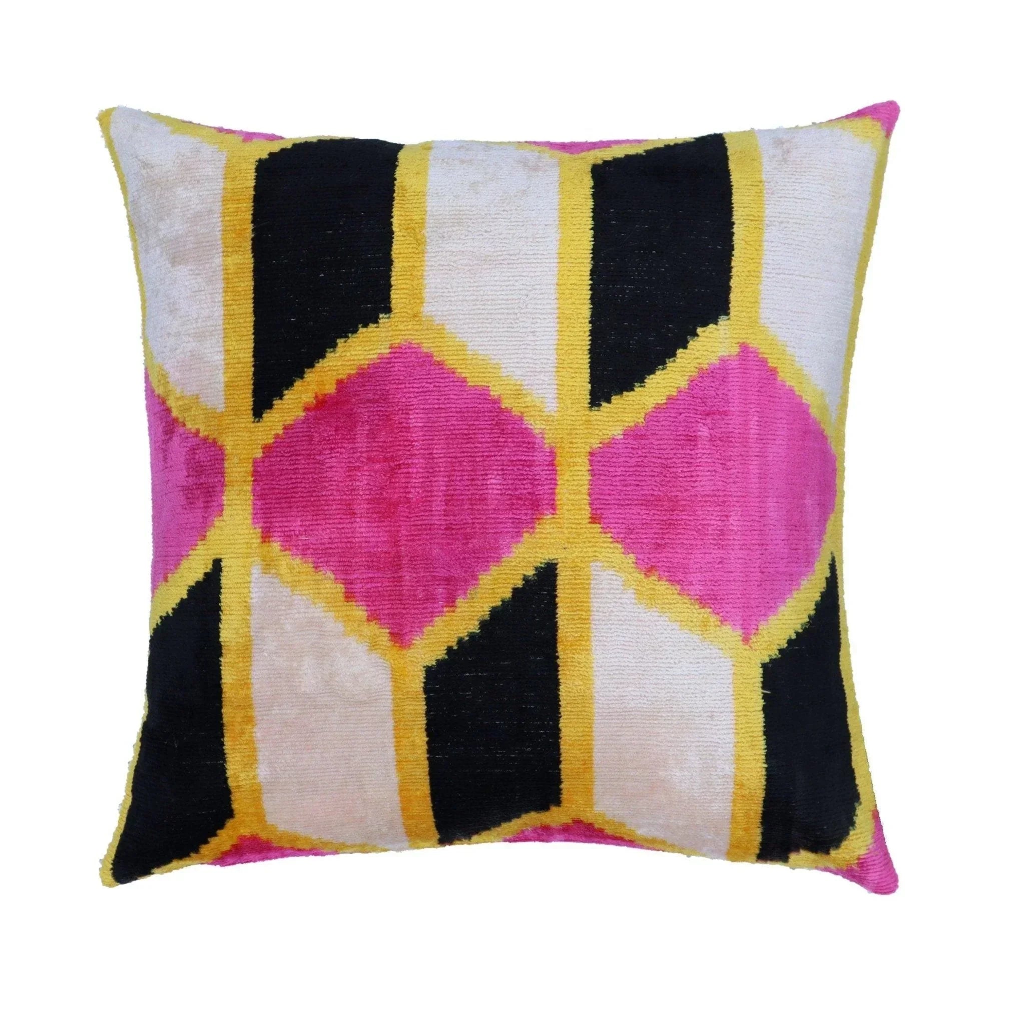 Canvello Handmade Pink Velvet Throw Pillows - 16x16 inch Canvello